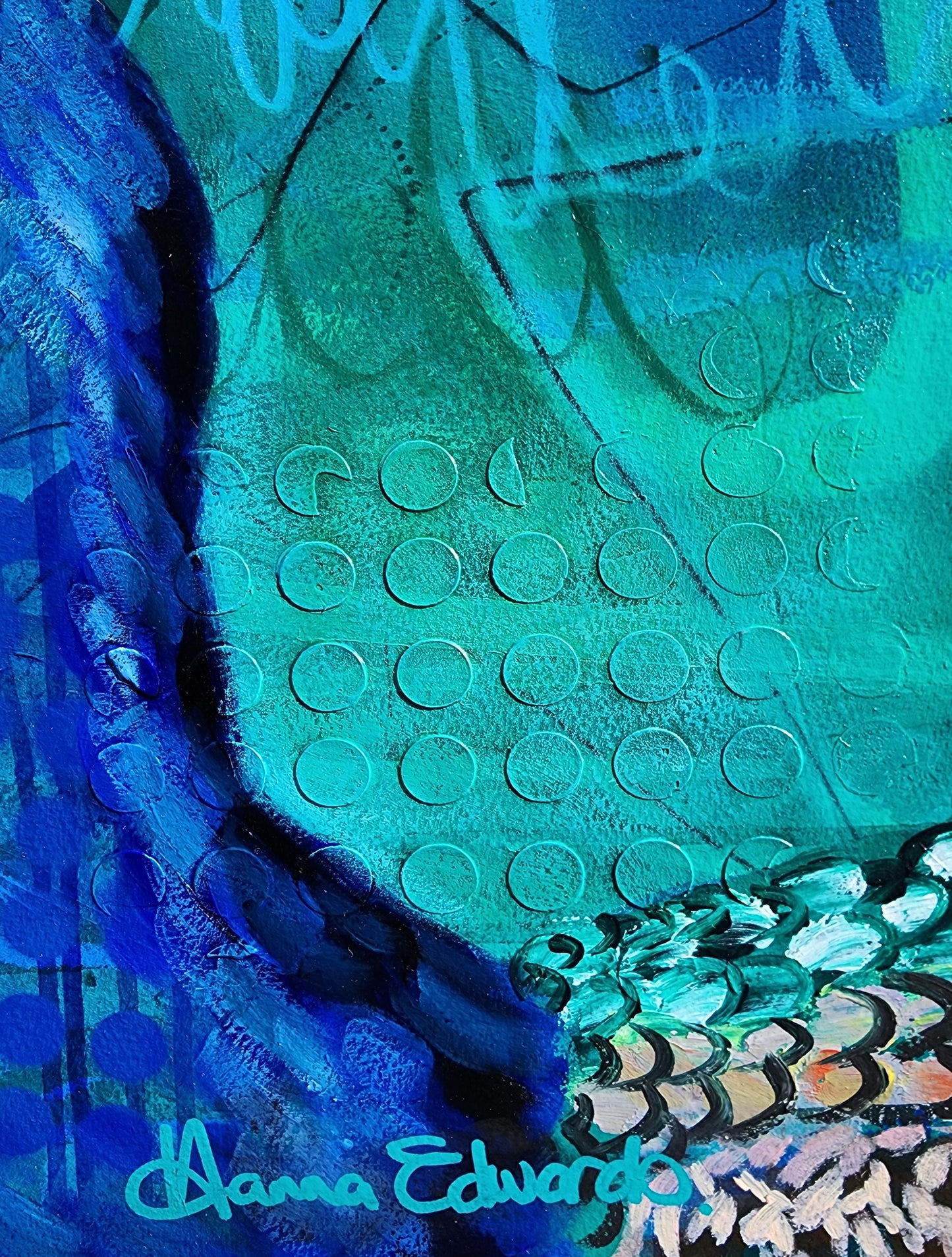 "Reflections" Original Mixed Media Oil Painting