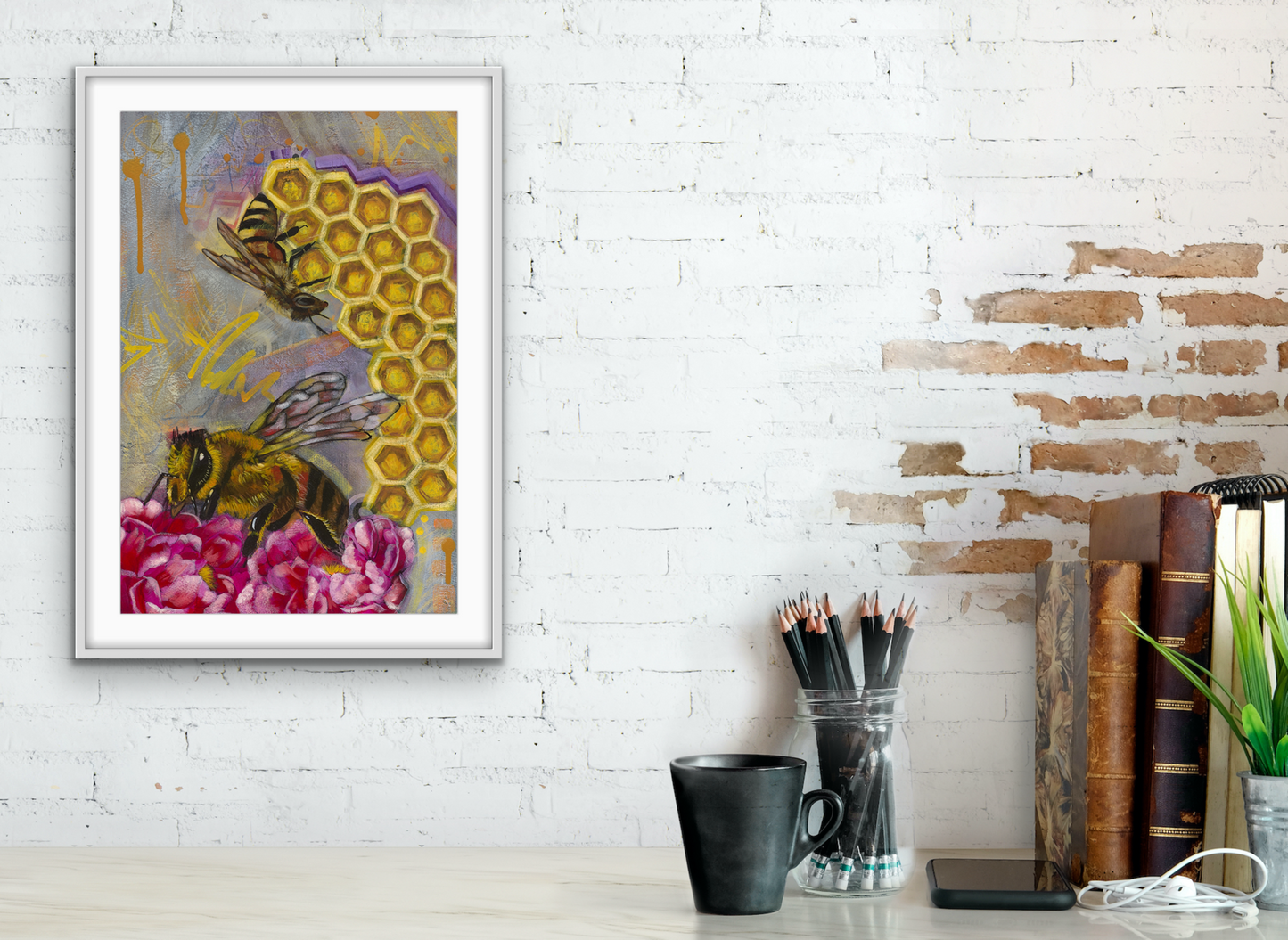 "Busy Bees" Fine Art Reproduction Print