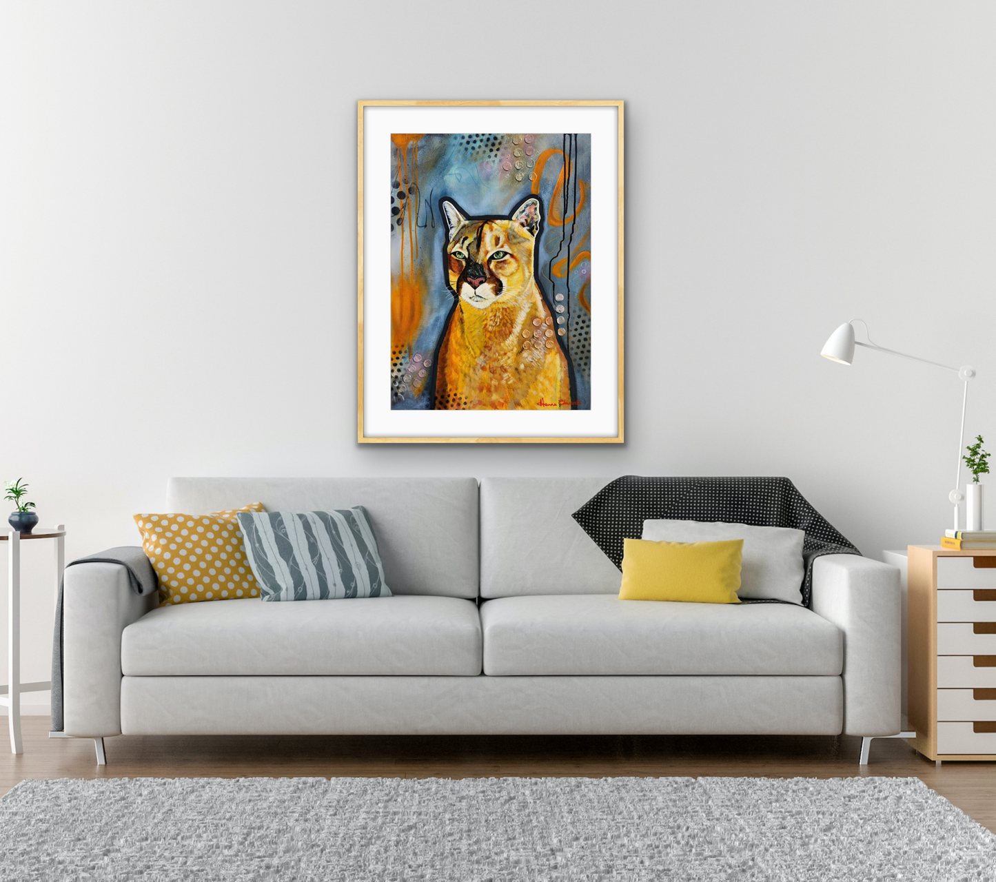 "The Observer" Original Mixed Media Oil Painting