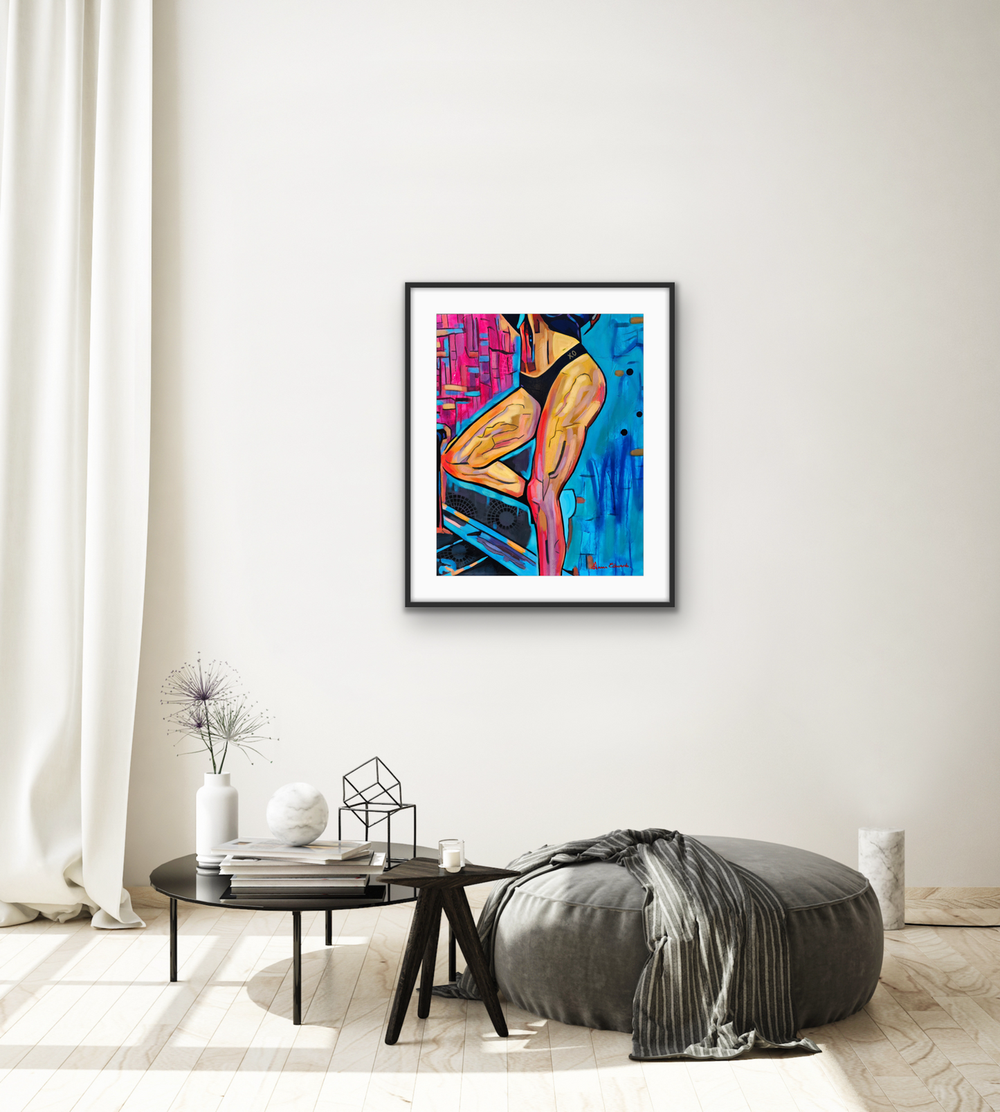 Womans waist and legs styled scene