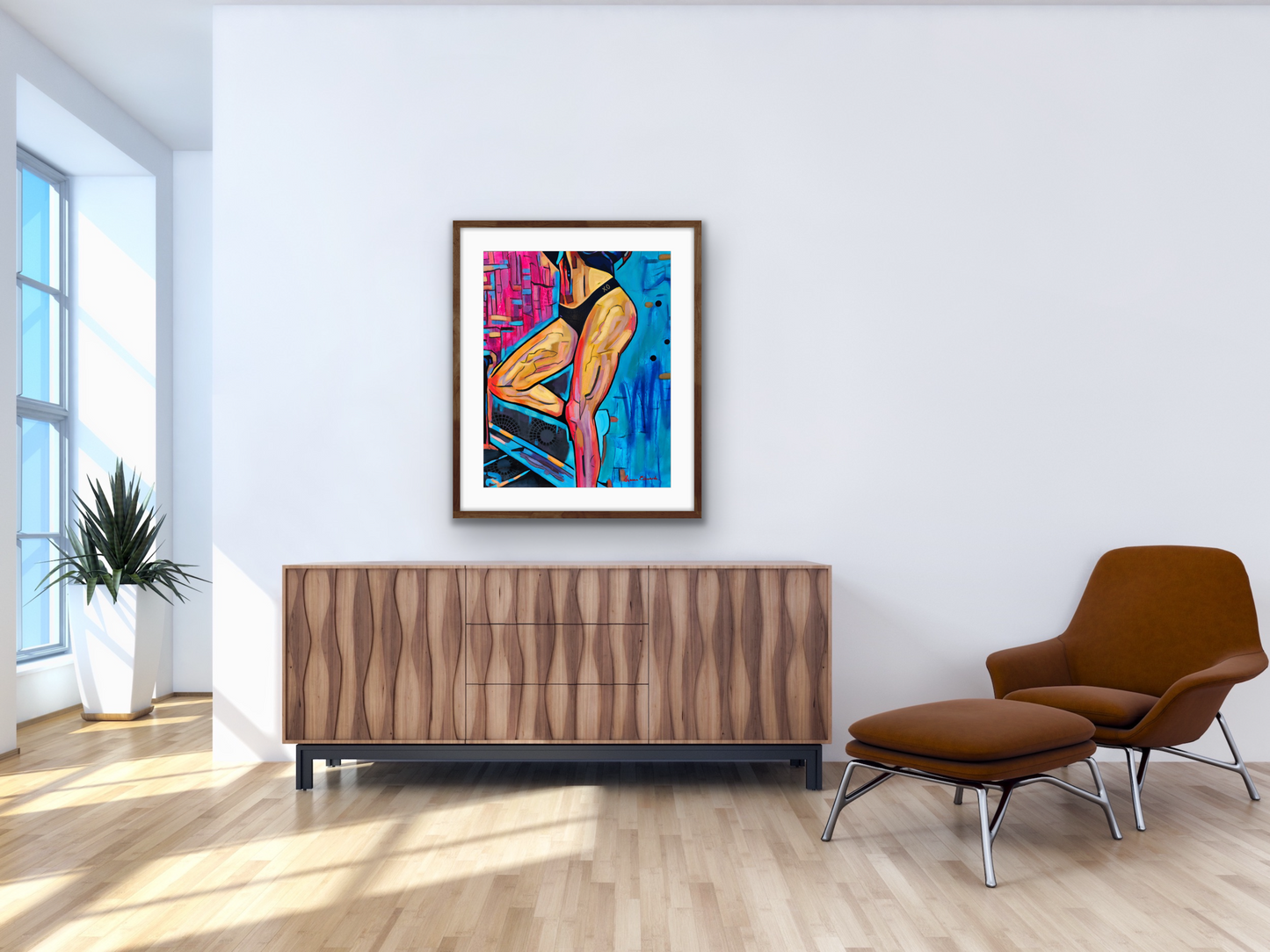 Womans waist and legs styled scene