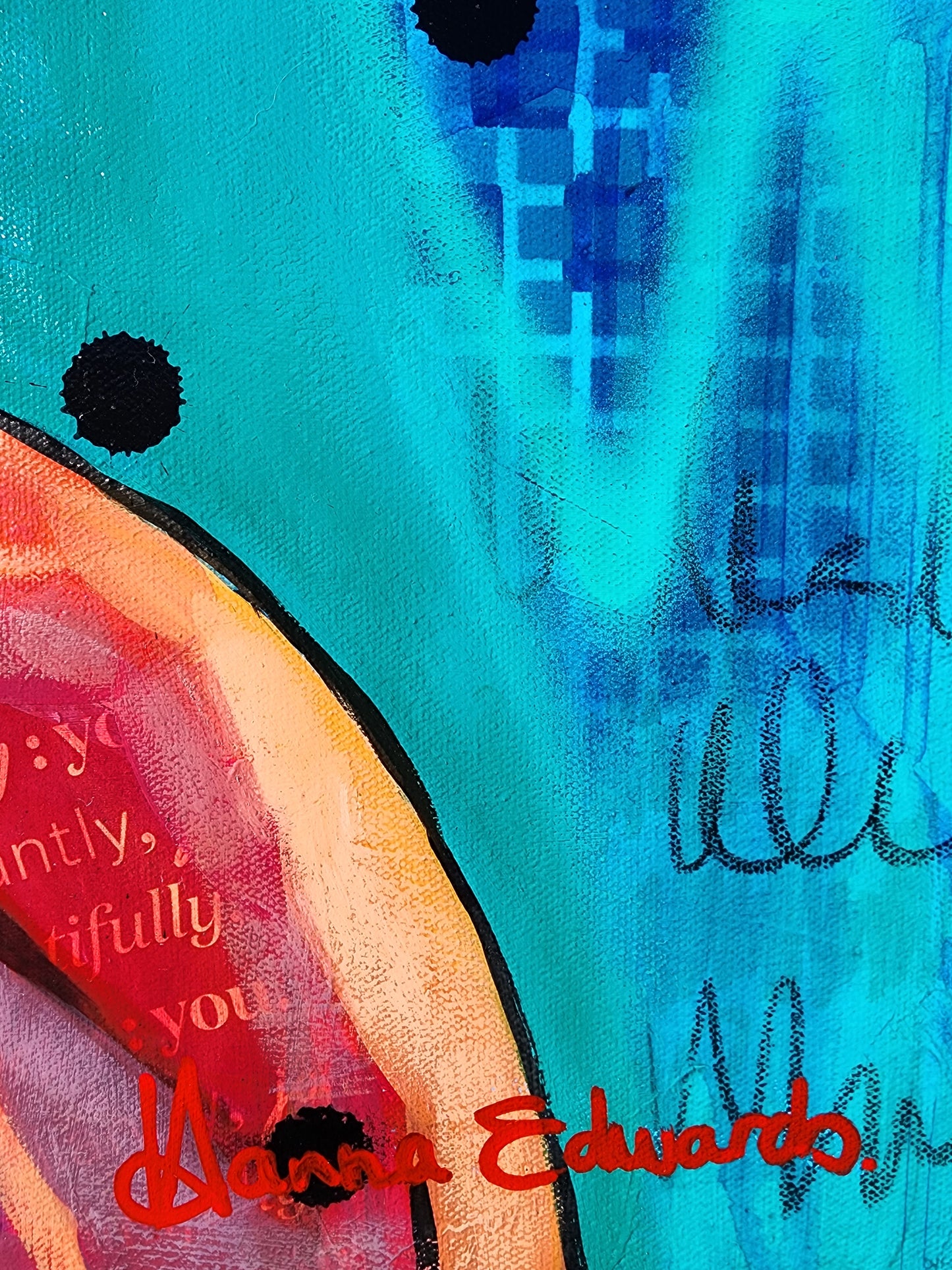 Artist Hanna Edwards signature