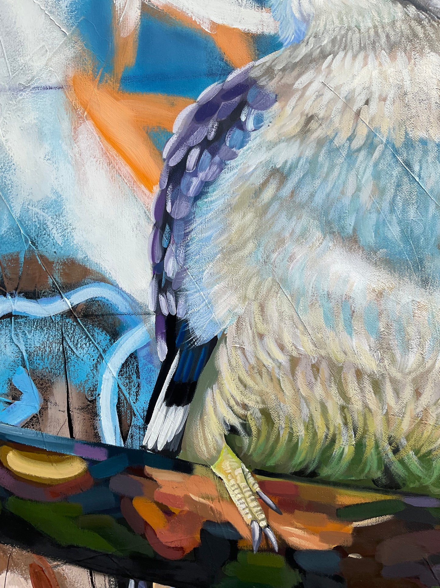 "Sparks Of Joy" Original Mixed Media Oil Painting