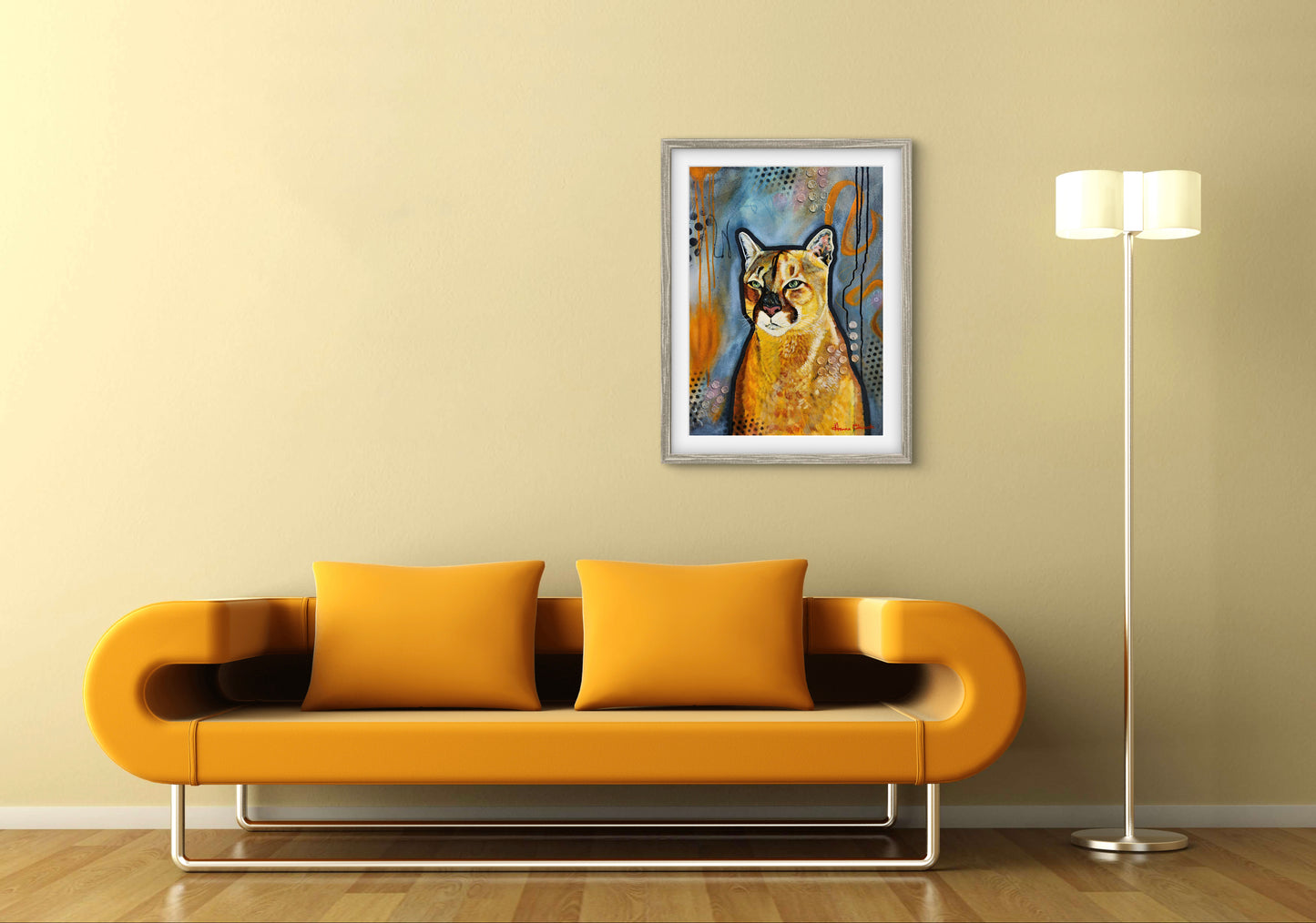 "The Observer" Original Mixed Media Oil Painting