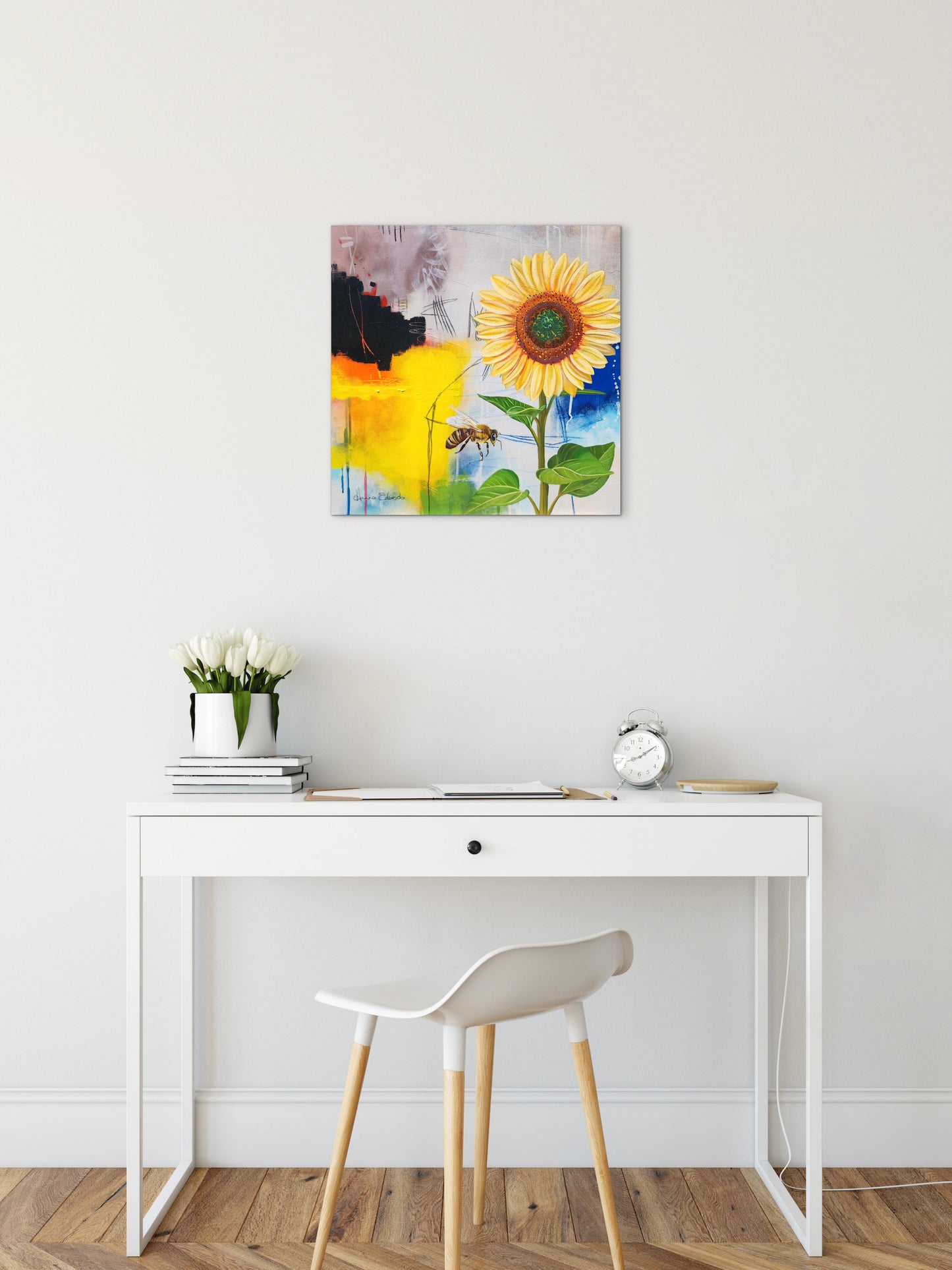 "Happy Days" Original Mixed Media Oil Painting