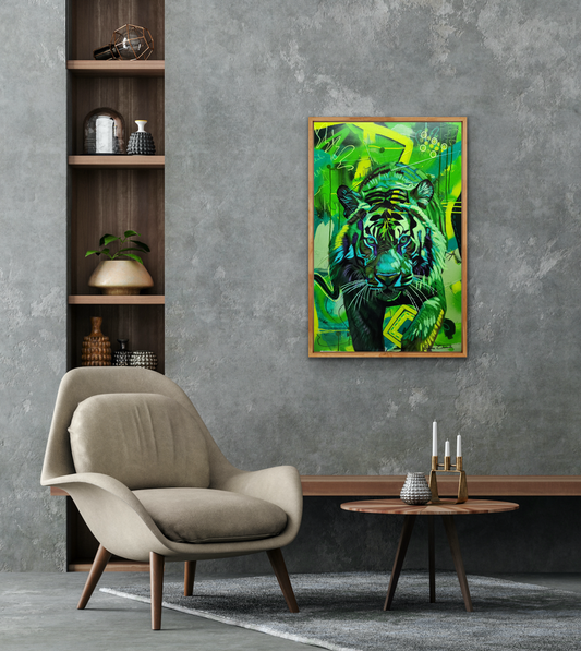 Styled scene picture in mock up frame