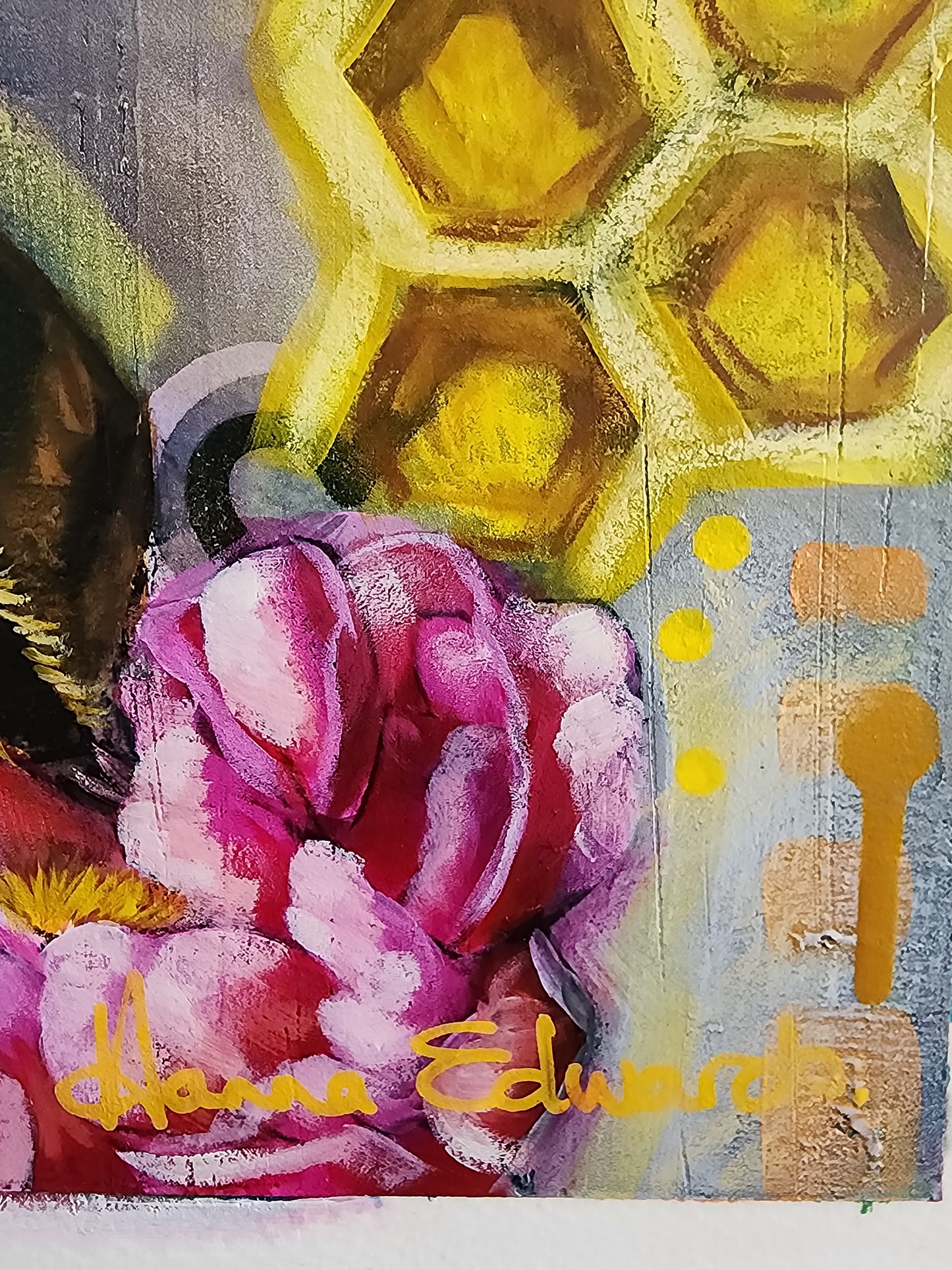 "Busy Bees" Canvas Reproduction Print