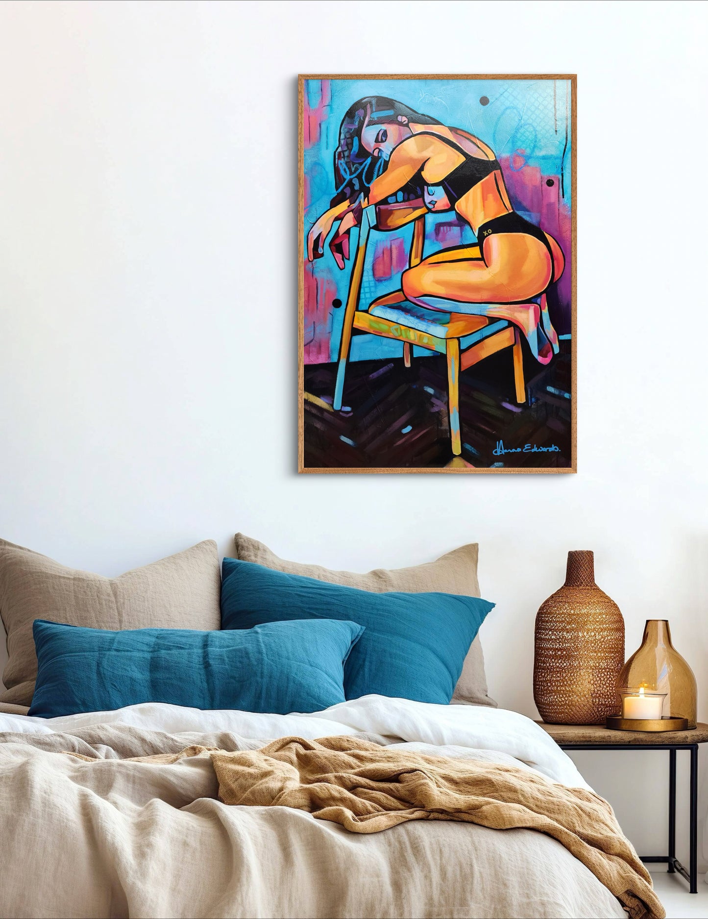 woman posing in underware staged picture