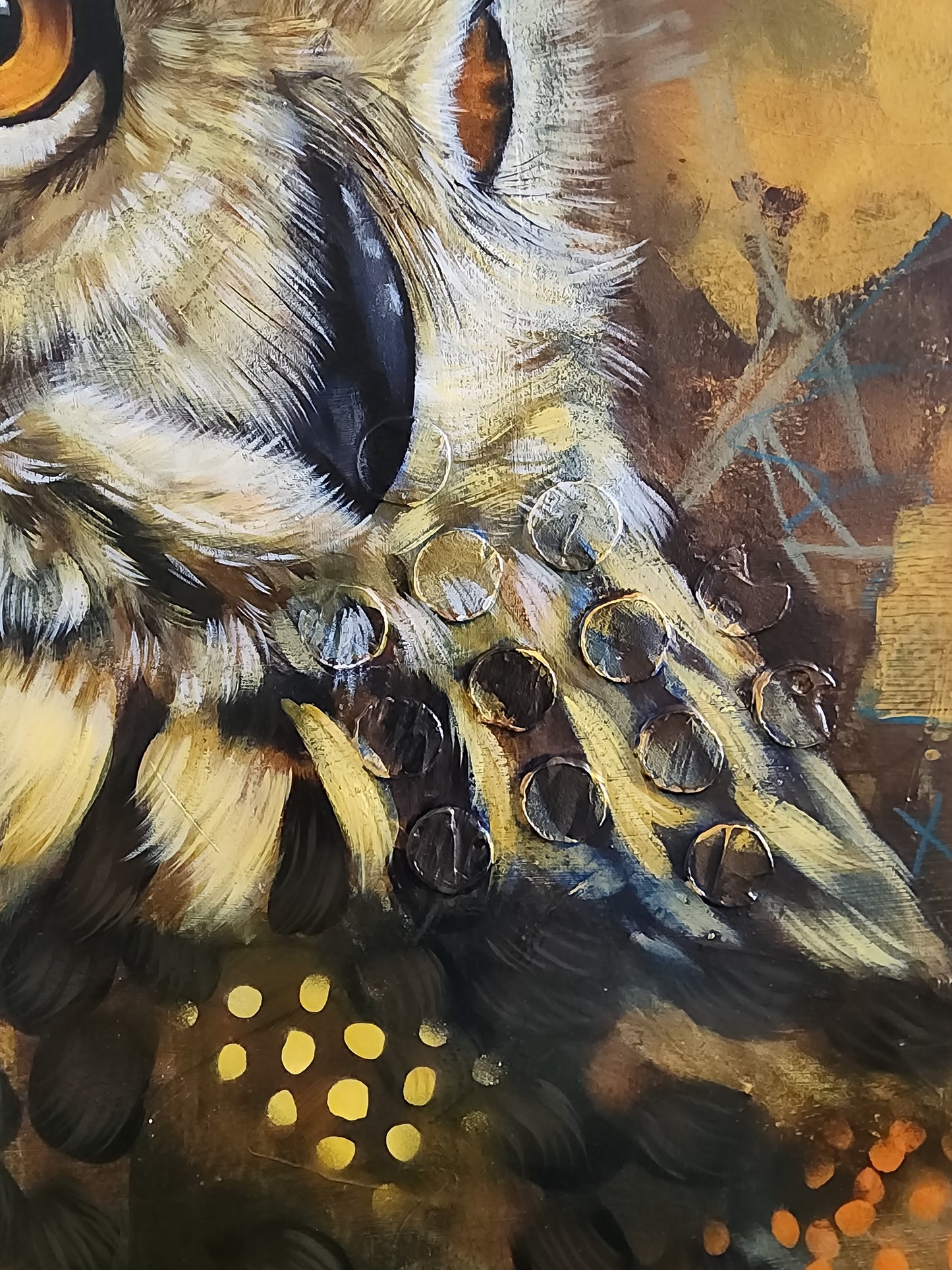 Details and texture of painting