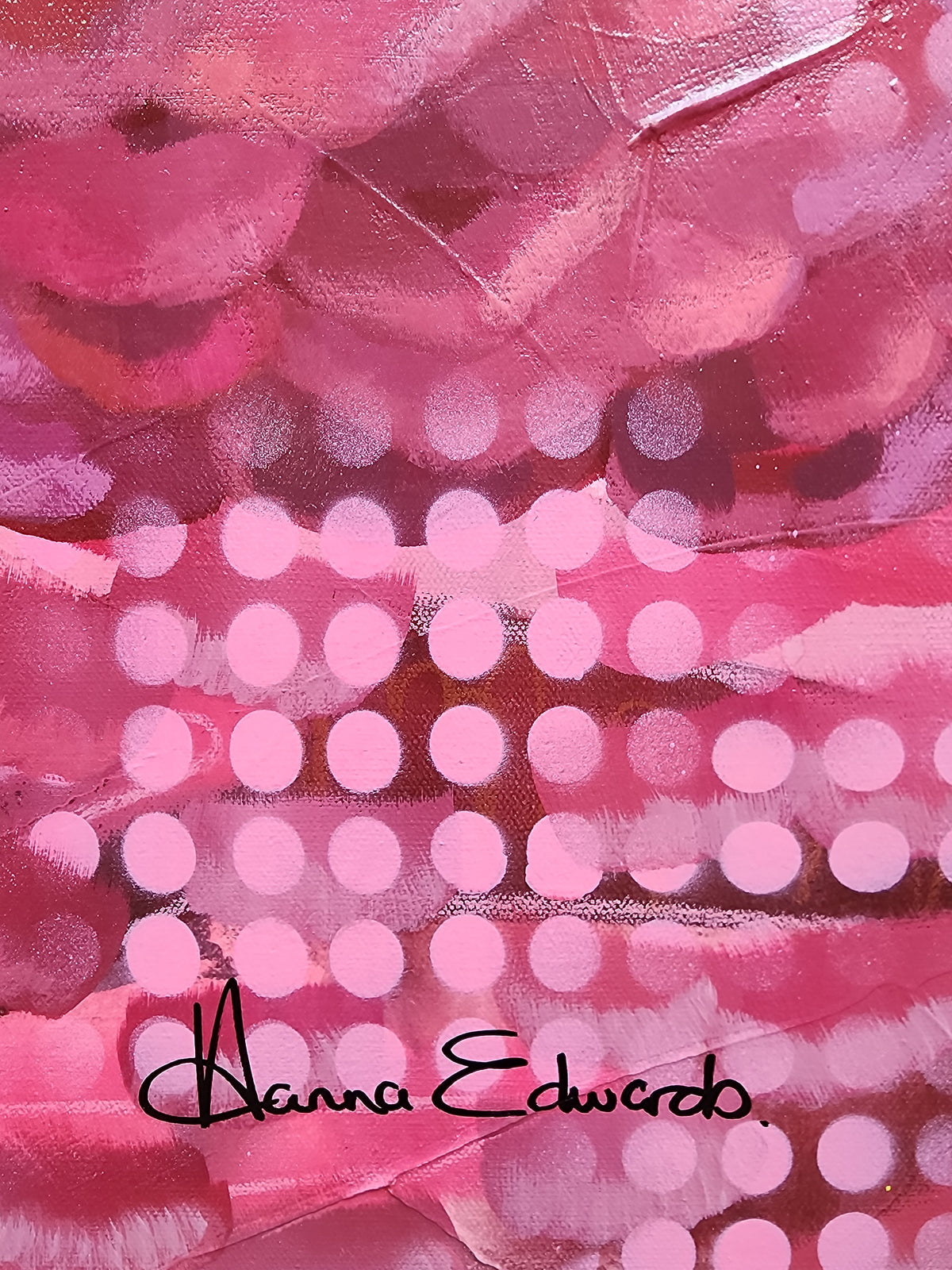 Pave Your Own Way colourful galah painting by Australian artist Hanna Edwards artist signature
