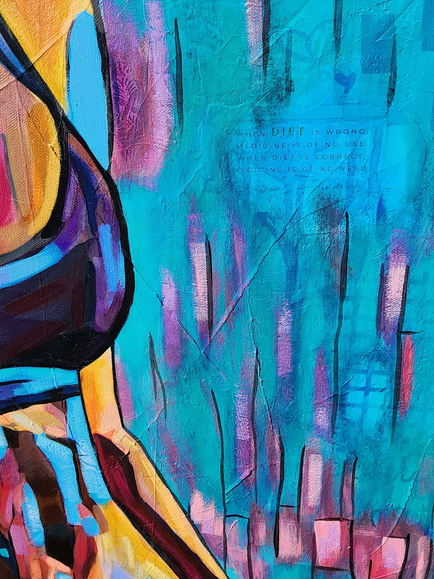 Details in background of painting