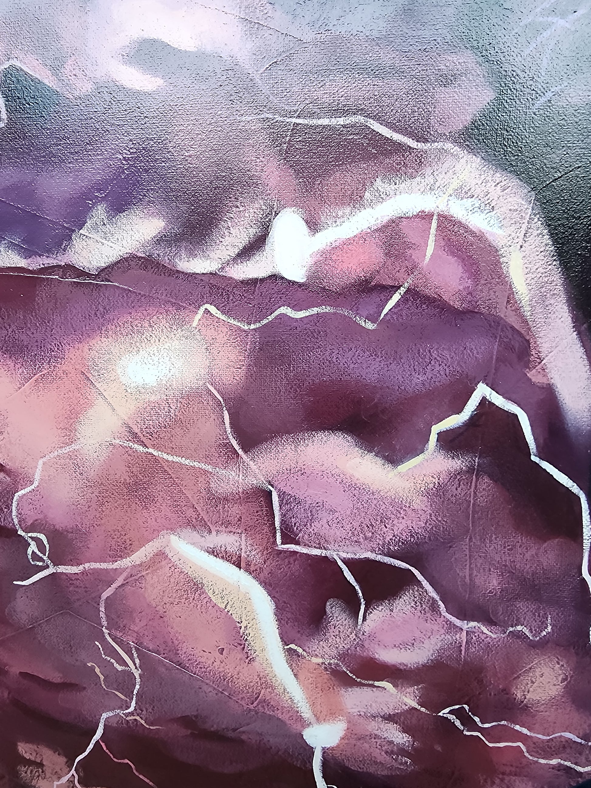 Close up textured background and the storm